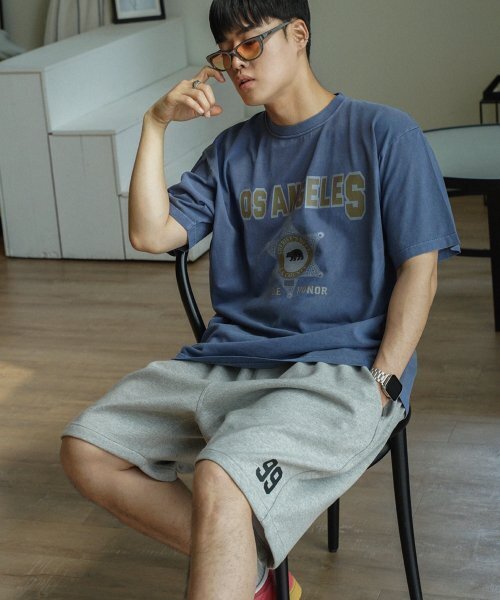THE MILE（ザマイル）の「L.A COUNTY GARMENTS CREW [NAVY]（Tシャツ/カットソー・メンズ・その他・SMALL/MEDIUM/LARGE/X-LARGE/X-SMALL）」の3枚目の写真