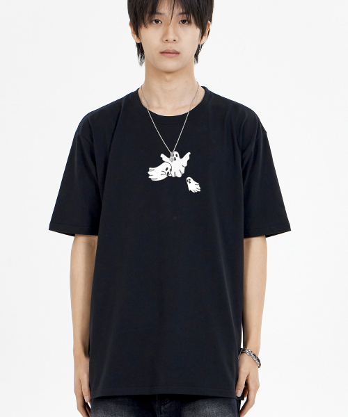 BY.L(バイエル)の「モンスターゴースト 半袖Tシャツ ブラック(Tシャツ/カットソー・メンズ・その他・MEDIUM/LARGE/X-LARGE/XX-LARGE)」の1枚目の写真