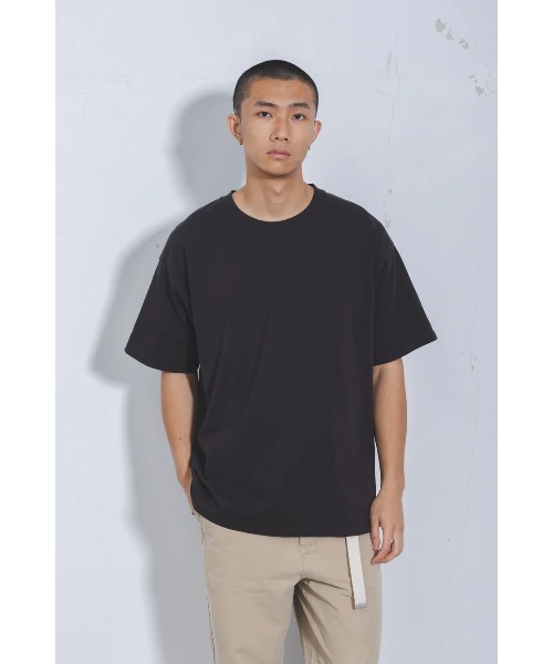 GOAT(ゴート)の「GOAT / PIGMENT DYE S/S TEE 7oz(Tシャツ/カットソー・メンズ・ネイビー/マスタード/チャコールグレー/ダークグリーン/コーラルピンク・XS/XL/S/M/L)」の2枚目の写真