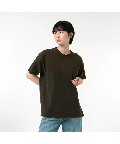 GOAT(ゴート)の「GOAT / PIGMENT DYE S/S TEE 7oz(Tシャツ/カットソー・メンズ・ネイビー/マスタード/チャコールグレー/ダークグリーン/コーラルピンク・XS/XL/S/M/L)」の8枚目の写真
