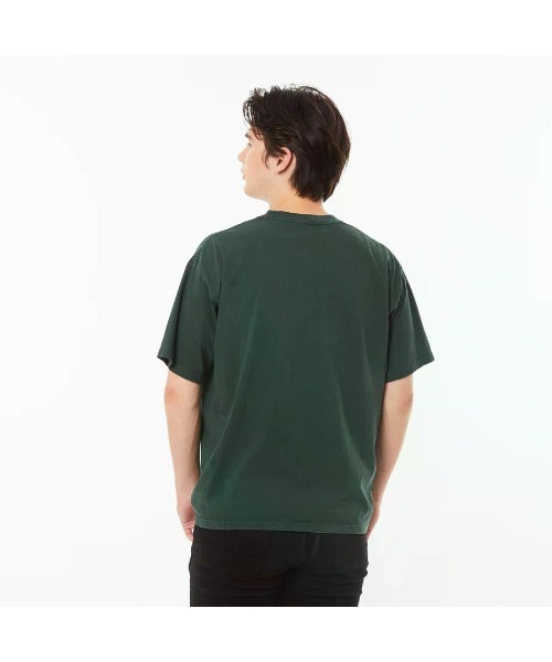 GOAT(ゴート)の「GOAT / PIGMENT DYE S/S TEE 7oz(Tシャツ/カットソー・メンズ・ネイビー/マスタード/チャコールグレー/ダークグリーン/コーラルピンク・XS/XL/S/M/L)」の11枚目の写真