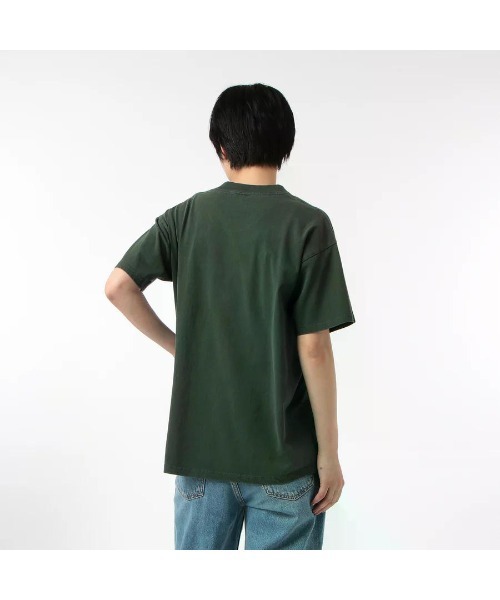 GOAT(ゴート)の「GOAT / PIGMENT DYE S/S TEE 7oz(Tシャツ/カットソー・メンズ・ネイビー/マスタード/チャコールグレー/ダークグリーン/コーラルピンク・XS/XL/S/M/L)」の12枚目の写真