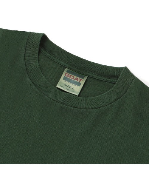 GOAT(ゴート)の「GOAT / PIGMENT DYE S/S TEE 7oz(Tシャツ/カットソー・メンズ・ネイビー/マスタード/チャコールグレー/ダークグリーン/コーラルピンク・XS/XL/S/M/L)」の16枚目の写真