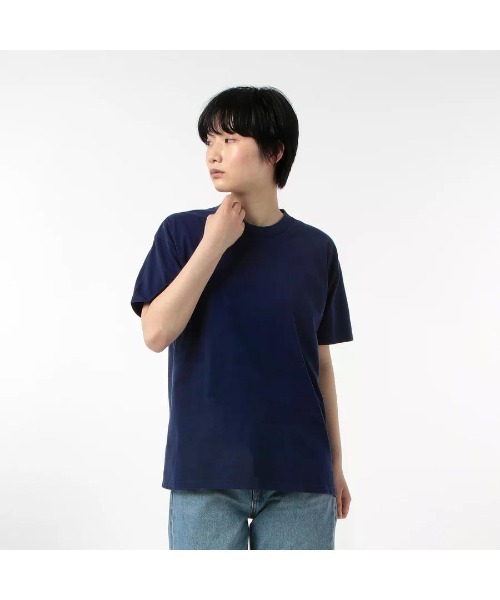 GOAT(ゴート)の「GOAT / PIGMENT DYE S/S TEE 7oz(Tシャツ/カットソー・メンズ・ネイビー/マスタード/チャコールグレー/ダークグリーン/コーラルピンク・XS/XL/S/M/L)」の22枚目の写真