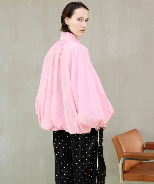 MAISON SPECIAL(メゾンスペシャル)の「Voluminous Balloon Blouson/ボリューミーバルーンブルゾン(ブルゾン・レディース・ピンク・FREE)」の6枚目の写真