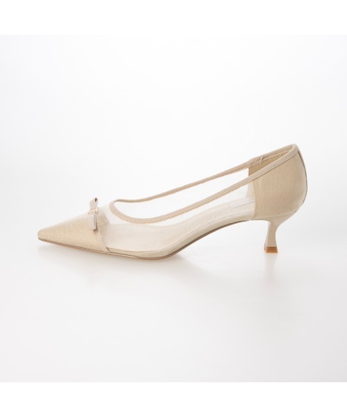 EVOL（イーボル）の「【柔らかい・クッション入り】ポインテッドリボンチュールパンプス CA23858（パンプス・レディース・ブラック/ブラウン/ベージュ・22.0cm/22.5cm/23.0cm/23.5cm/24.0cm/24.5cm/25.0cm）」の19枚目の写真