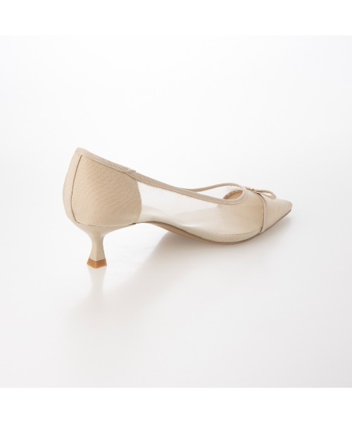 EVOL（イーボル）の「【柔らかい・クッション入り】ポインテッドリボンチュールパンプス CA23858（パンプス・レディース・ブラック/ブラウン/ベージュ・22.0cm/22.5cm/23.0cm/23.5cm/24.0cm/24.5cm/25.0cm）」の20枚目の写真