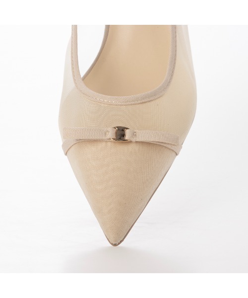 EVOL（イーボル）の「【柔らかい・クッション入り】ポインテッドリボンチュールパンプス CA23858（パンプス・レディース・ブラック/ブラウン/ベージュ・22.0cm/22.5cm/23.0cm/23.5cm/24.0cm/24.5cm/25.0cm）」の22枚目の写真