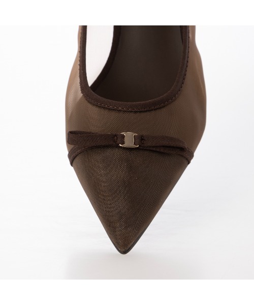 EVOL（イーボル）の「【柔らかい・クッション入り】ポインテッドリボンチュールパンプス CA23858（パンプス・レディース・ブラック/ブラウン/ベージュ・22.0cm/22.5cm/23.0cm/23.5cm/24.0cm/24.5cm/25.0cm）」の17枚目の写真