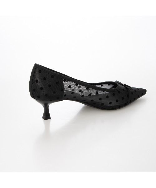 EVOL（イーボル）の「【柔らかい・クッション入り】ポインテッドリボンチュールパンプス CA23858（パンプス・レディース・ブラック/ブラウン/ベージュ・22.0cm/22.5cm/23.0cm/23.5cm/24.0cm/24.5cm/25.0cm）」の10枚目の写真