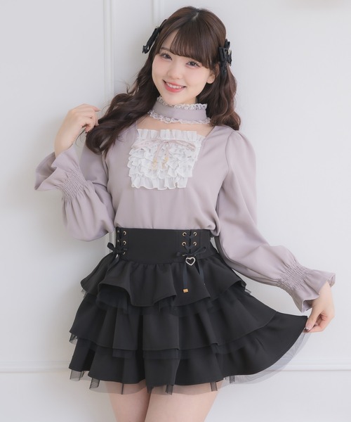 ROJITA（ロジータ）の「レースアップティアードミニスカパン（スカート・レディース・ピンク/その他/ブラック/その他1・FREE）」の15枚目の写真