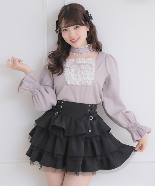 ROJITA（ロジータ）の「レースアップティアードミニスカパン（スカート・レディース・ピンク/その他/ブラック/その他1・FREE）」の16枚目の写真