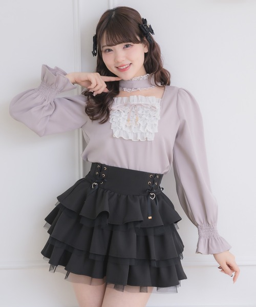 ROJITA（ロジータ）の「レースアップティアードミニスカパン（スカート・レディース・ピンク/その他/ブラック/その他1・FREE）」の17枚目の写真