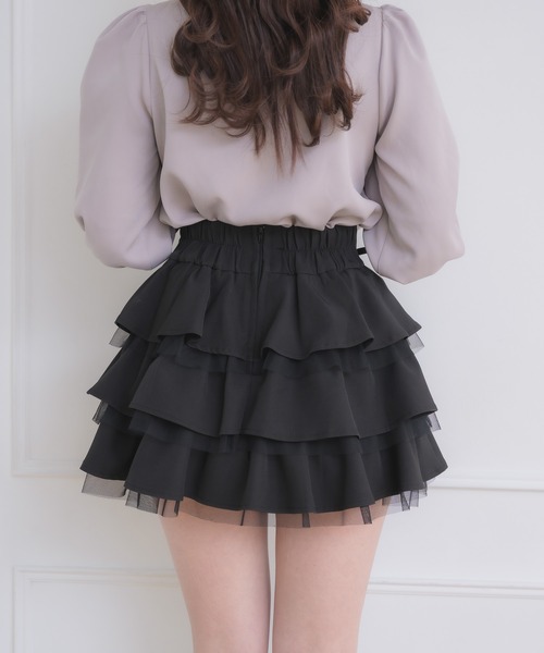 ROJITA（ロジータ）の「レースアップティアードミニスカパン（スカート・レディース・ピンク/その他/ブラック/その他1・FREE）」の9枚目の写真