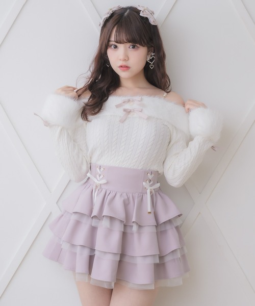 ROJITA（ロジータ）の「レースアップティアードミニスカパン（スカート・レディース・ピンク/その他/ブラック/その他1・FREE）」の19枚目の写真