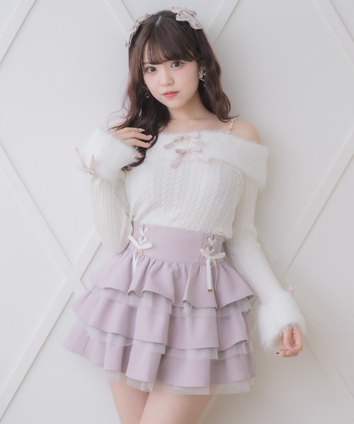 ROJITA（ロジータ）の「レースアップティアードミニスカパン（スカート・レディース・ピンク/その他/ブラック/その他1・FREE）」の20枚目の写真