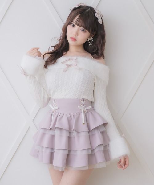 ROJITA（ロジータ）の「レースアップティアードミニスカパン（スカート・レディース・ピンク/その他/ブラック/その他1・FREE）」の21枚目の写真