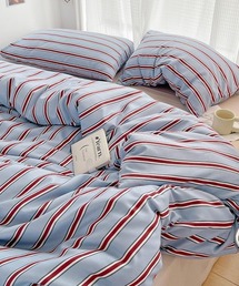 Fun & Daily(�t�@���A���h�f�C���[)��F&D : 4�s�[�X ���W�����^���X�g���C�v �x�b�h�J�o�[ ���J�o�[ �Q��(�V���O��)(�Q��)