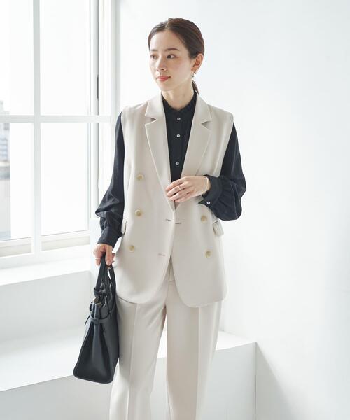 URBAN RESEARCH（アーバンリサーチ）の「『セットアップ対応』テーラードジレ（その他アウター・レディース・ネイビー/ベージュ/ブラック・FREE）」の10枚目の写真