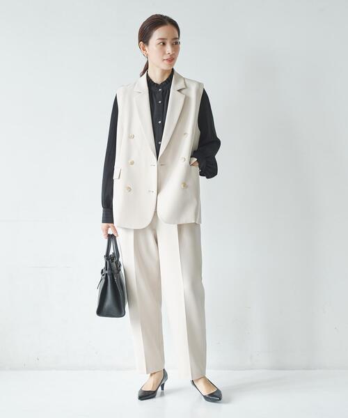 URBAN RESEARCH（アーバンリサーチ）の「『セットアップ対応』テーラードジレ（その他アウター・レディース・ネイビー/ベージュ/ブラック・FREE）」の14枚目の写真