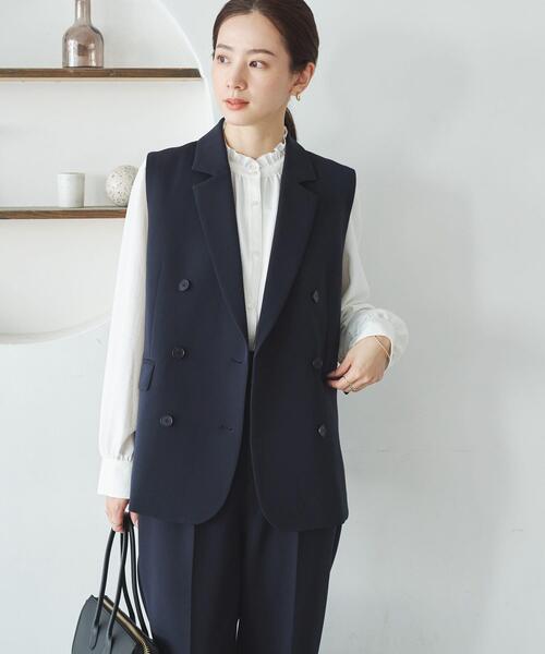 URBAN RESEARCH（アーバンリサーチ）の「『セットアップ対応』テーラードジレ（その他アウター・レディース・ネイビー/ベージュ/ブラック・FREE）」の17枚目の写真