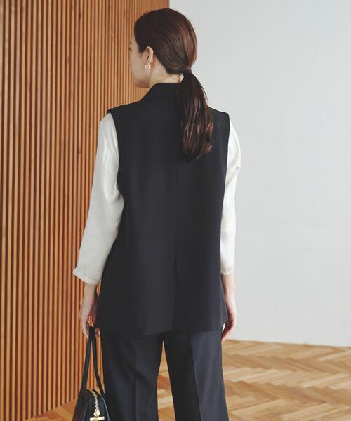URBAN RESEARCH（アーバンリサーチ）の「『セットアップ対応』テーラードジレ（その他アウター・レディース・ネイビー/ベージュ/ブラック・FREE）」の5枚目の写真