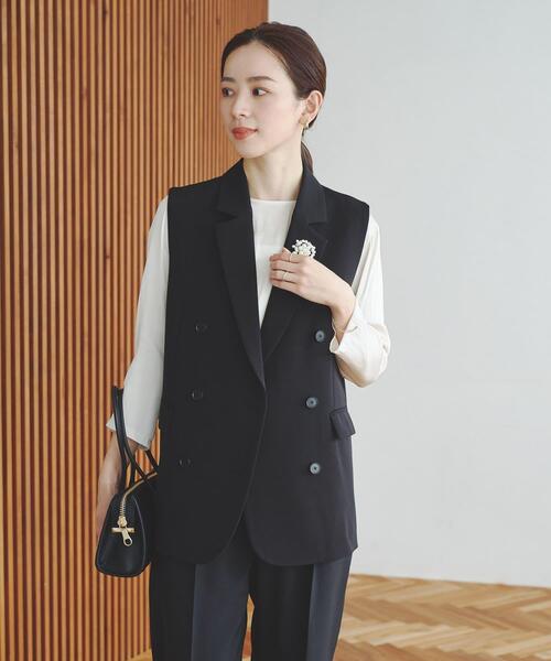 URBAN RESEARCH（アーバンリサーチ）の「『セットアップ対応』テーラードジレ（その他アウター・レディース・ネイビー/ベージュ/ブラック・FREE）」の7枚目の写真