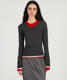 PRANK PROJECT | 【2026Spring Pre-Order】ダブルネックレイヤードトップ / Double Neck Layered Top(その他トップス)