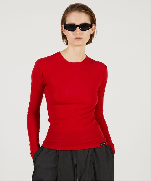 PRANK PROJECT(プランクプロジェクト)の「【2026Spring Pre-Order】ダブルネックレイヤードトップ / Double Neck Layered Top(その他トップス・レディース・グレー/ブラック/ブラウン・FREE)」の12枚目の写真