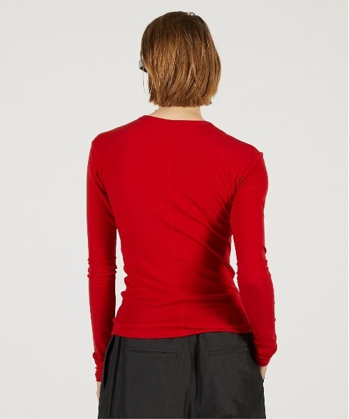 PRANK PROJECT(プランクプロジェクト)の「【2026Spring Pre-Order】ダブルネックレイヤードトップ / Double Neck Layered Top(その他トップス・レディース・グレー/ブラック/ブラウン・FREE)」の14枚目の写真