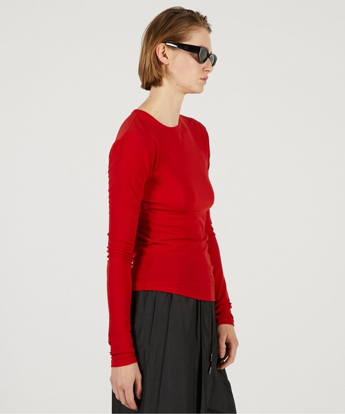 PRANK PROJECT(プランクプロジェクト)の「【2026Spring Pre-Order】ダブルネックレイヤードトップ / Double Neck Layered Top(その他トップス・レディース・グレー/ブラック/ブラウン・FREE)」の15枚目の写真