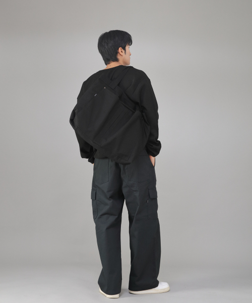 SAINTCREW(セントクルー)の「メガビッグサイズカーゴエコバッグ MCE-142 ブラック BKS(エコバッグ/サブバッグ・メンズ・その他・フリー)」の5枚目の写真