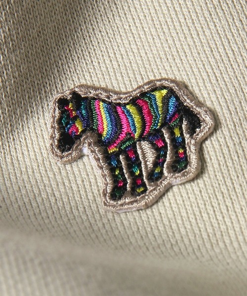 PS Paul Smith（ピーエスポールスミス）の「Sports Stripe Zebra ワンポイント スウェット / 162503 026R（スウェット・メンズ・オフホワイト・SMALL/MEDIUM/LARGE/X-LARGE/XX-LARGE）」の2枚目の写真