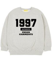 [起毛]1997アセンティックオーバーサイズマンツーマンTシャツオートミール
