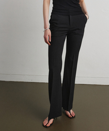 ESSENTIAL BOOTCUT SLACKS_BLACK