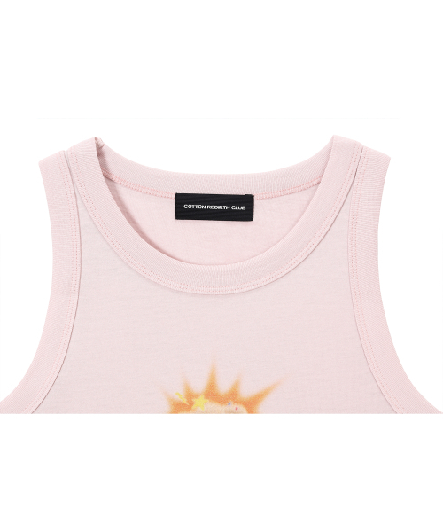 COTTONREBIRTHCLUB(コットンリバースクラブ)の「アートワークスリーブレスシャツ(ピンク)(Tシャツ/カットソー・レディース・その他・F)」の5枚目の写真
