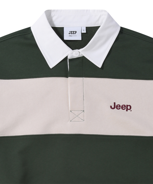 JEEP(ジープ)の「レトロマウンテン1941ストライプカラー スウェット (JR5TSU825GN)(ポロシャツ・レディース・その他・SMALL/MEDIUM/LARGE/X-LARGE/2XL)」の11枚目の写真