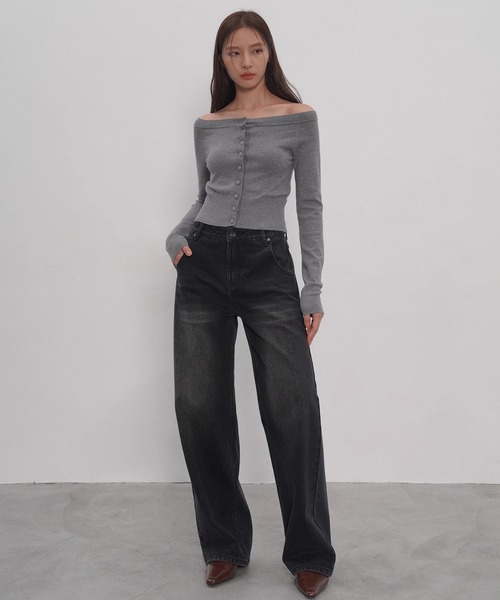 EIGHTHMONTH(エイスマンス)の「オフショルダーニットトップス EM25a145【EIGHTHMONTH】(Tシャツ/カットソー・レディース・グレー・M/S)」の12枚目の写真