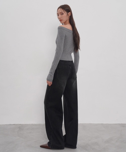 EIGHTHMONTH(エイスマンス)の「オフショルダーニットトップス EM25a145【EIGHTHMONTH】(Tシャツ/カットソー・レディース・グレー・M/S)」の17枚目の写真