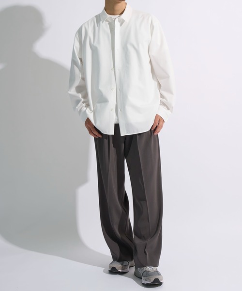 CITY TOKYO（シティトウキョウ）の「【CITY TOKYO/シティートーキョー】KANEMASA KNITﾚｷﾞｭﾗｰｼｬﾂ（シャツ/ブラウス・メンズ・ダークネイビー/ホワイト/サックスブルー/カーキ/ストライプ・2/3/1）」の6枚目の写真