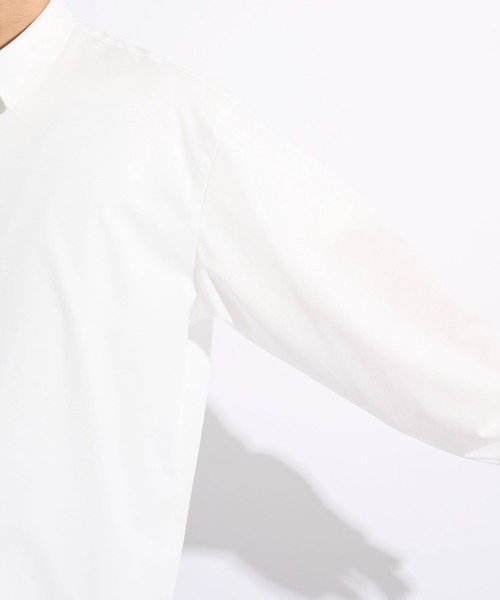 CITY TOKYO（シティトウキョウ）の「【CITY TOKYO/シティートーキョー】KANEMASA KNITﾚｷﾞｭﾗｰｼｬﾂ（シャツ/ブラウス・メンズ・ダークネイビー/ホワイト/サックスブルー/カーキ/ストライプ・2/3/1）」の8枚目の写真