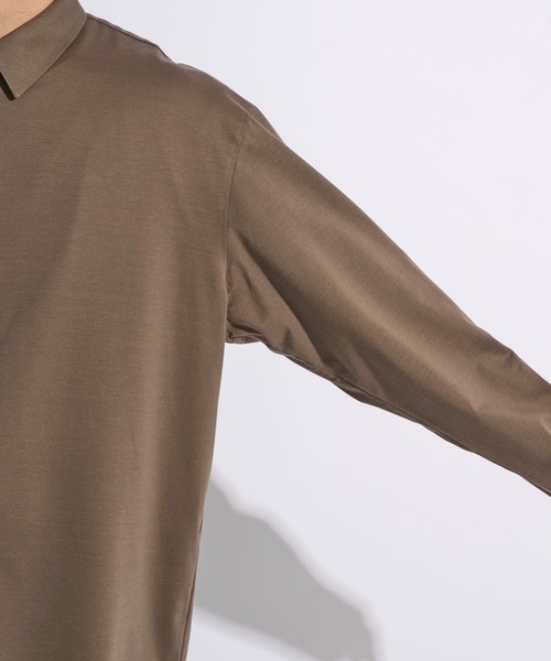 CITY TOKYO（シティトウキョウ）の「【CITY TOKYO/シティートーキョー】KANEMASA KNITﾚｷﾞｭﾗｰｼｬﾂ（シャツ/ブラウス・メンズ・ダークネイビー/ホワイト/サックスブルー/カーキ/ストライプ・2/3/1）」の13枚目の写真