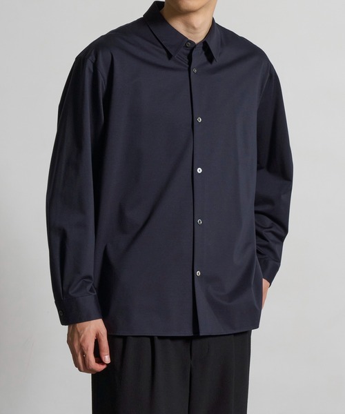 CITY TOKYO（シティトウキョウ）の「【CITY TOKYO/シティートーキョー】KANEMASA KNITﾚｷﾞｭﾗｰｼｬﾂ（シャツ/ブラウス・メンズ・ダークネイビー/ホワイト/サックスブルー/カーキ/ストライプ・2/3/1）」の17枚目の写真