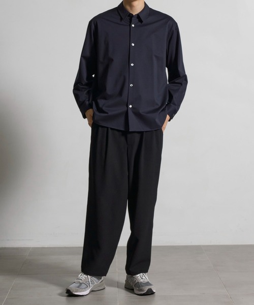 CITY TOKYO（シティトウキョウ）の「【CITY TOKYO/シティートーキョー】KANEMASA KNITﾚｷﾞｭﾗｰｼｬﾂ（シャツ/ブラウス・メンズ・ダークネイビー/ホワイト/サックスブルー/カーキ/ストライプ・2/3/1）」の18枚目の写真