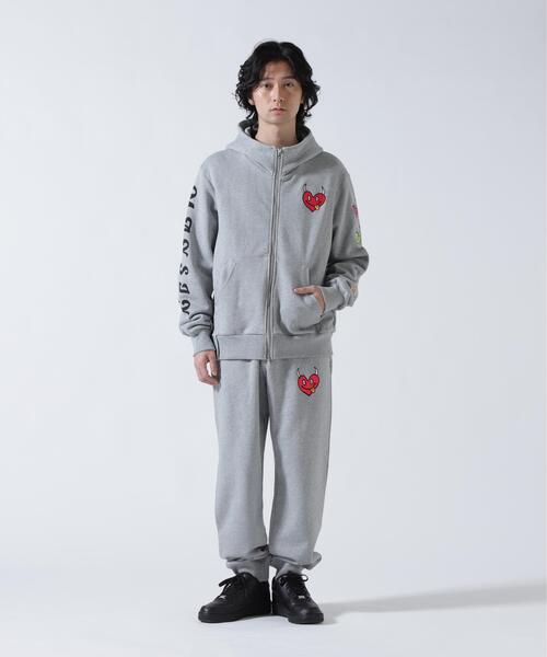 maxsix(マックスシックス)の「maxsix(マックスシックス)ONI HEART SWEAT PANTS(スウェットパンツ・メンズ・ブラック/グレー・3/2/1/4)」の20枚目の写真