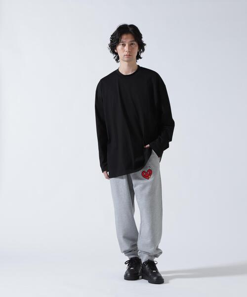 maxsix(マックスシックス)の「maxsix(マックスシックス)ONI HEART SWEAT PANTS(スウェットパンツ・メンズ・ブラック/グレー・3/2/1/4)」の21枚目の写真