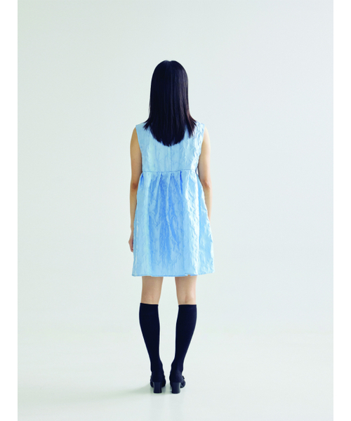 BOMNAL BOUTIQUE（ボムナルブティック）の「ジャカードミニドレス _ ブルー（ワンピース・レディース・その他・SMALL/MEDIUM）」の4枚目の写真