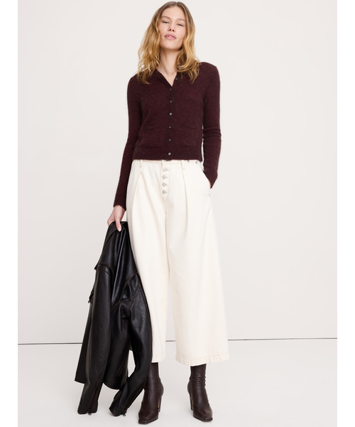 Banana Republic(バナナリパブリック)の「イタリアン アルパカブレンド カーディガン(カーディガン/ボレロ・レディース・グリーン/ライトブルー/ブラウン・L/M/S/XS)」の6枚目の写真