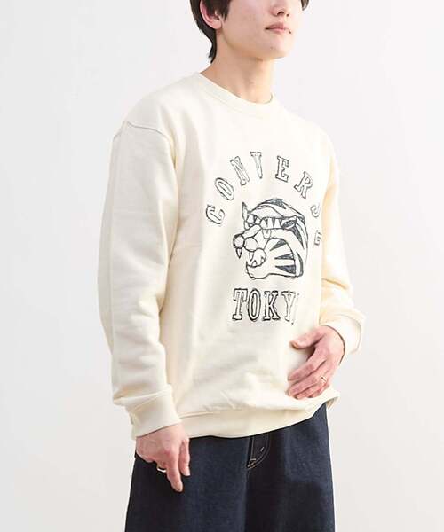 CONVERSE TOKYO(コンバーストウキョウ)の「TIGER LOGO SWEAT(スウェット・レディース・ブルー/ブラック/ホワイト・SMALL/MEDIUM)」の6枚目の写真