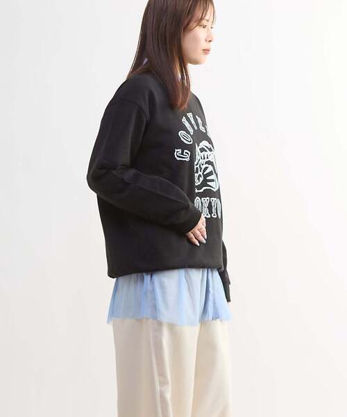 CONVERSE TOKYO(コンバーストウキョウ)の「TIGER LOGO SWEAT(スウェット・レディース・ブルー/ブラック/ホワイト・SMALL/MEDIUM)」の10枚目の写真